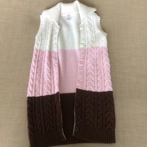Girls Gymboree tank duster sweater